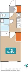 プレサンス大須観音フィエスタ 1Kの間取図画像