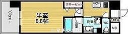 エスペランサ上前津 1Kの間取図画像