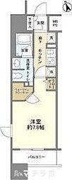 フレールコート東別院 1Kの間取図画像