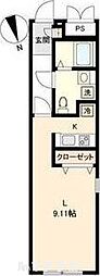 BRANCHE吹上 ワンルームの間取図画像