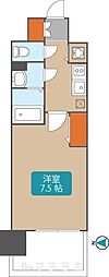 プレサンス大須観音 1Kの間取図画像