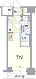 エスリード鶴舞グランパークス 1Kの間取図画像
