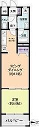 BPRレジデンス金山 1LDKの間取図画像
