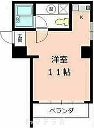 メゾンパール泉 ワンルームの間取図画像