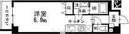シーム・ドエル筒井 ワンルームの間取図画像