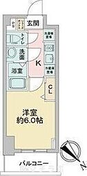 アステリ鶴舞テーセラ 1Kの間取図画像
