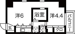 ラ・シュシュ覚王山 ワンルームの間取図画像