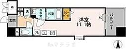 名駅アイサンメゾン ワンルームの間取図画像