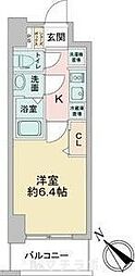 アステリ鶴舞テーセラ 1Kの間取図画像
