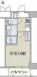パルティール新栄 1Kの間取図画像