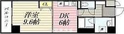 HF伏見レジデンス 1DKの間取図画像