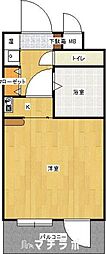 桜山アネックス ワンルームの間取図画像
