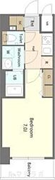S-RESIDENCE名古屋菊井aline 1Kの間取図画像