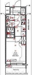 MAXIV名古屋上前津 1Kの間取図画像