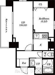 パーチェパラッツォ 1LDKの間取図画像