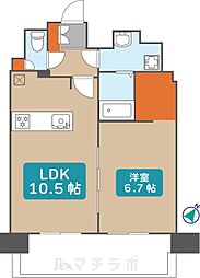 プレサンス名古屋STATIONビジュ 1LDKの間取図画像