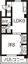アベニュー22 1LDKの間取図画像