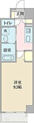 KSmart今池 1Kの間取図画像