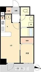 ヴェルジュコート1 1LDKの間取図画像
