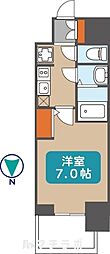 プレサンス桜通ベルノ 1Kの間取図画像