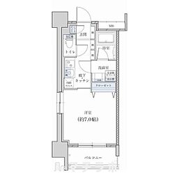 レジデンス東別院スクエア2 1Kの間取図画像