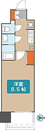 プレサンス大須観音ディオ 1Kの間取図画像