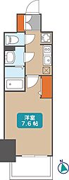 プレサンス新栄リベラ 1Kの間取図画像