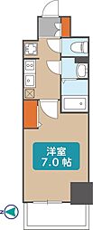 プレサンス久屋大通公園セラフィ 1Kの間取図画像