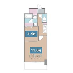 aLATOSHIRAKABE 1LDKの間取図画像