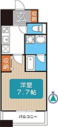 レジディア久屋大通 1Kの間取図画像