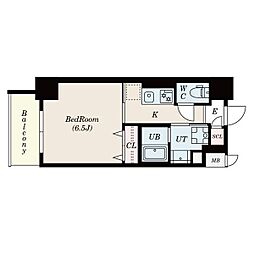 S-RESIDENCESENGENCHO 1Kの間取図画像