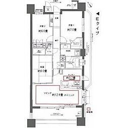 レジディア泉 3LDKの間取図画像