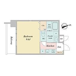 BERG大須 1Kの間取図画像