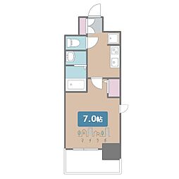 エステムコート名古屋新栄2アリーナ 1Kの間取図画像