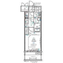 ディアレイシャス上前津 1Kの間取図画像