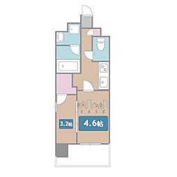 シーズンフラッツ矢場 2Kの間取図画像