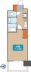 グランカーサ千代田 1Kの間取図画像