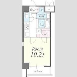 タウンコート御園 1Kの間取図画像