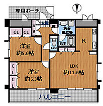 大阪府大阪市浪速区桜川2丁目3-34（賃貸マンション2LDK・13階・68.50㎡） その2