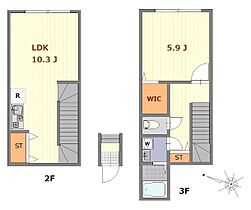 東京都西東京市東町2丁目（賃貸アパート1LDK・2階・46.22㎡） その2