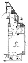 パレホームズ都立大学 304 ｜ 東京都目黒区柿の木坂1丁目2-3（賃貸マンション1K・3階・26.43㎡） その2