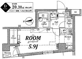 ブライズ新宿中井 109 ｜ 東京都新宿区中井1丁目4-8（賃貸マンション1R・1階・20.30㎡） その2