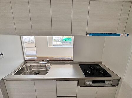 新調されたシステムキッチン