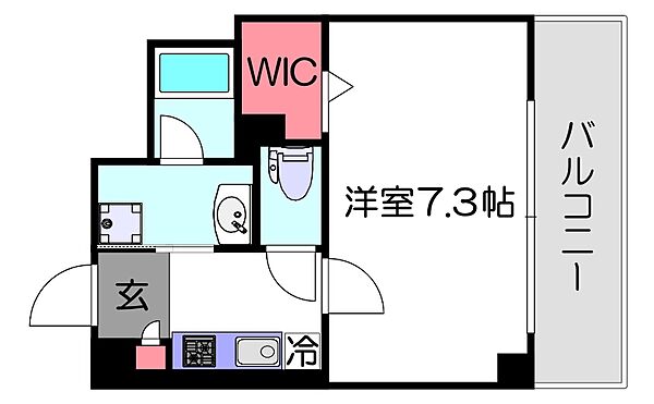 グランエクラドーム前 ｜大阪府大阪市港区南市岡1丁目(賃貸マンション1K・1階・25.06㎡)の写真 その2