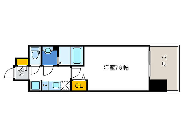 レシオス難波 ｜大阪府大阪市浪速区桜川2丁目(賃貸マンション1K・2階・24.78㎡)の写真 その2