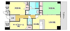 ソラーレN  ｜ 大阪府大阪市浪速区塩草3丁目（賃貸マンション3LDK・6階・65.51㎡） その2