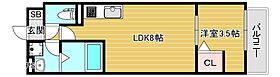 大阪府大阪市大正区泉尾1丁目（賃貸マンション1LDK・1階・27.21㎡） その2