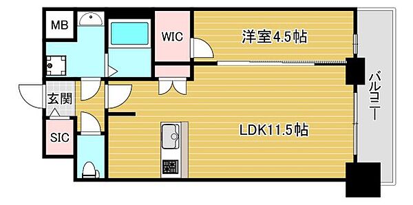 プレサンス大正フレンジ ｜大阪府大阪市大正区三軒家東2丁目(賃貸マンション1LDK・8階・38.70㎡)の写真 その2