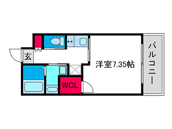 プレジオ南堀江 203｜大阪府大阪市西区南堀江4丁目(賃貸マンション1K・2階・25.20㎡)の写真 その2