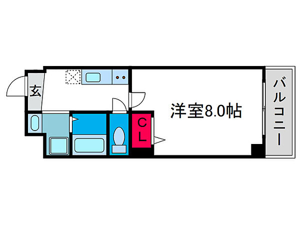 ヴィラペントハウス弁天町 ｜大阪府大阪市港区弁天2丁目(賃貸マンション1K・3階・27.06㎡)の写真 その2